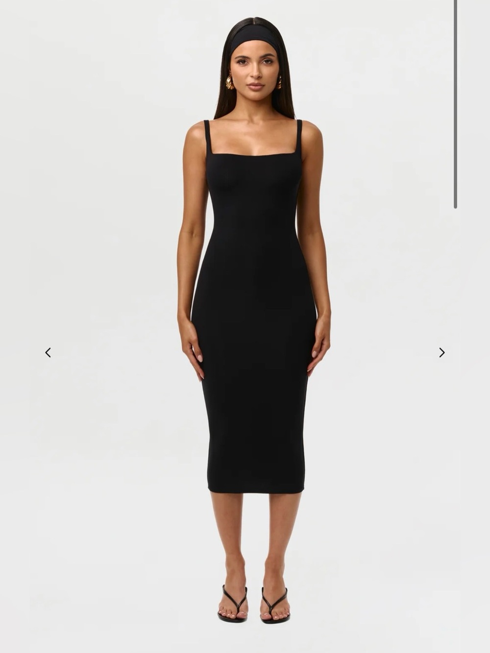 Naked Wardrobe NW Tank Midi Dress Black